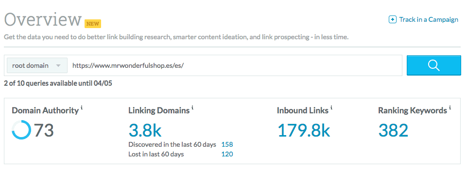 MOZ overview